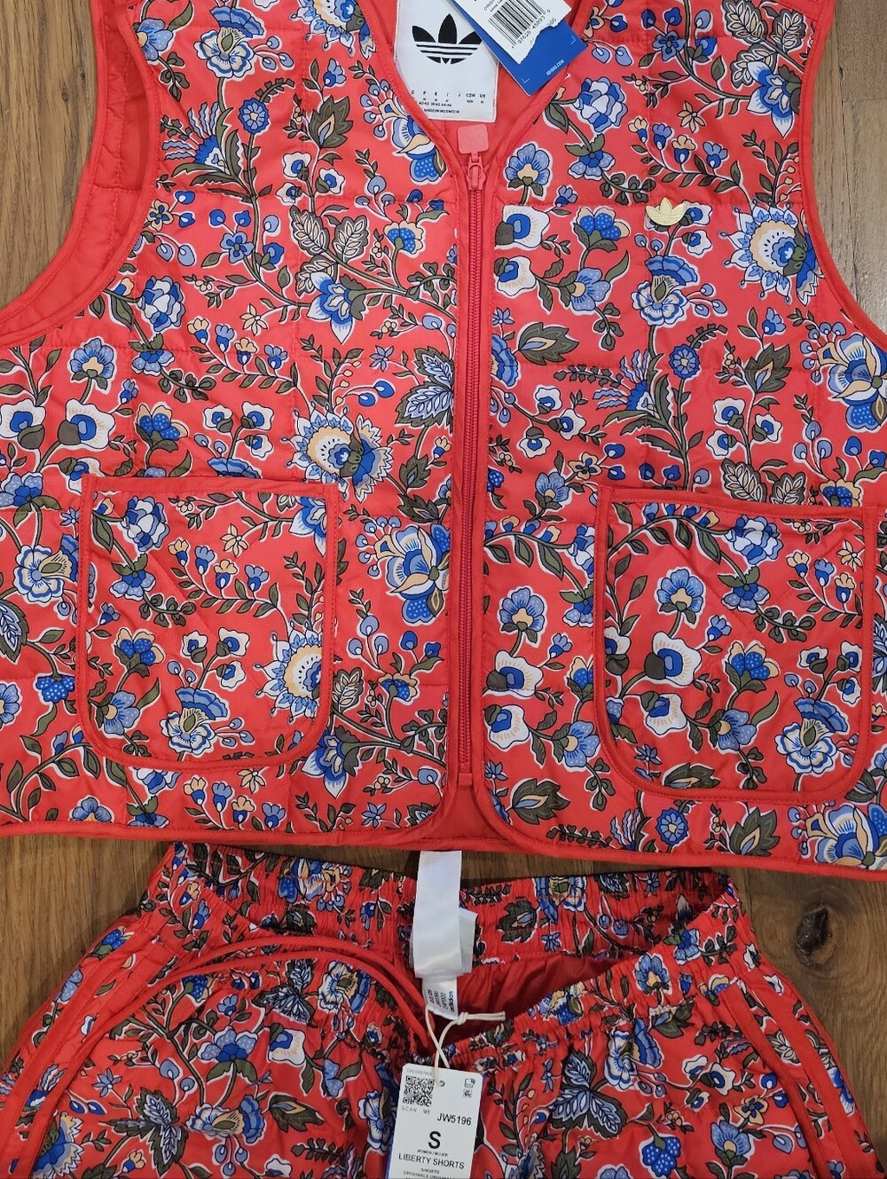 adidas Liberty Puffer Vest and Shorts Set